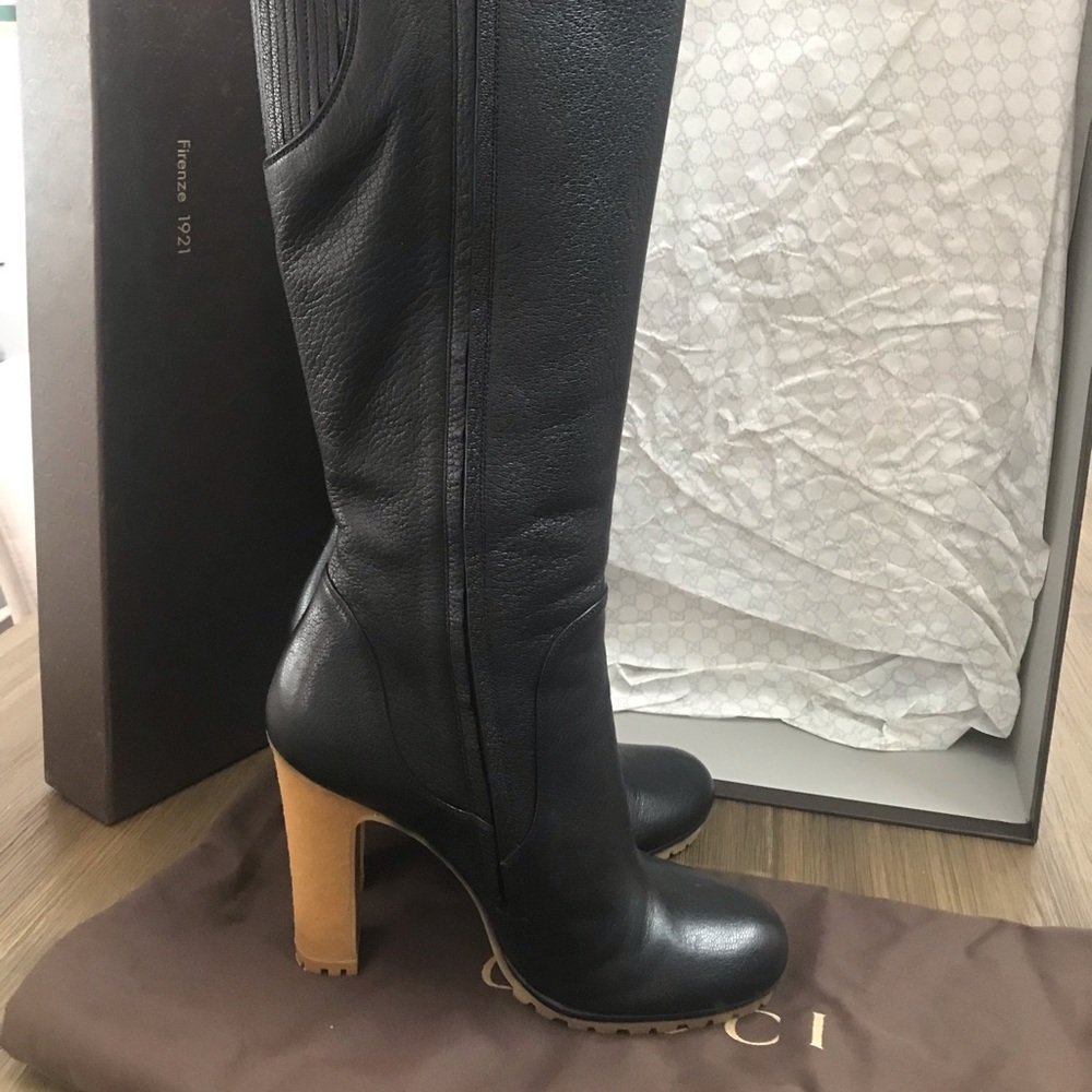 Gucci Edith knee high boot, size 37 - Picture 3 of 14